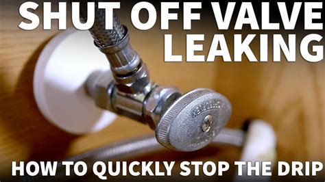 shut off valve leaking at stem|How to Fix a Leaking Shutoff Valve